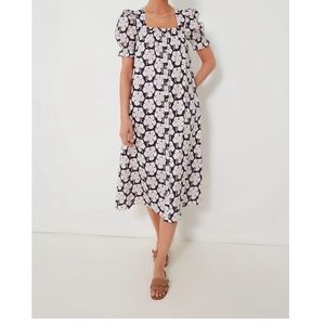 Hyacinth House Navy Floral Eden Day Midi Dress